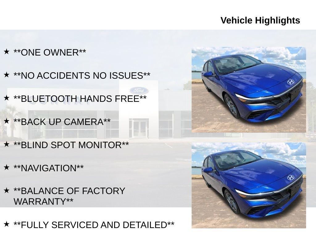 Hyundai Elantra Blue Hybrid 2024