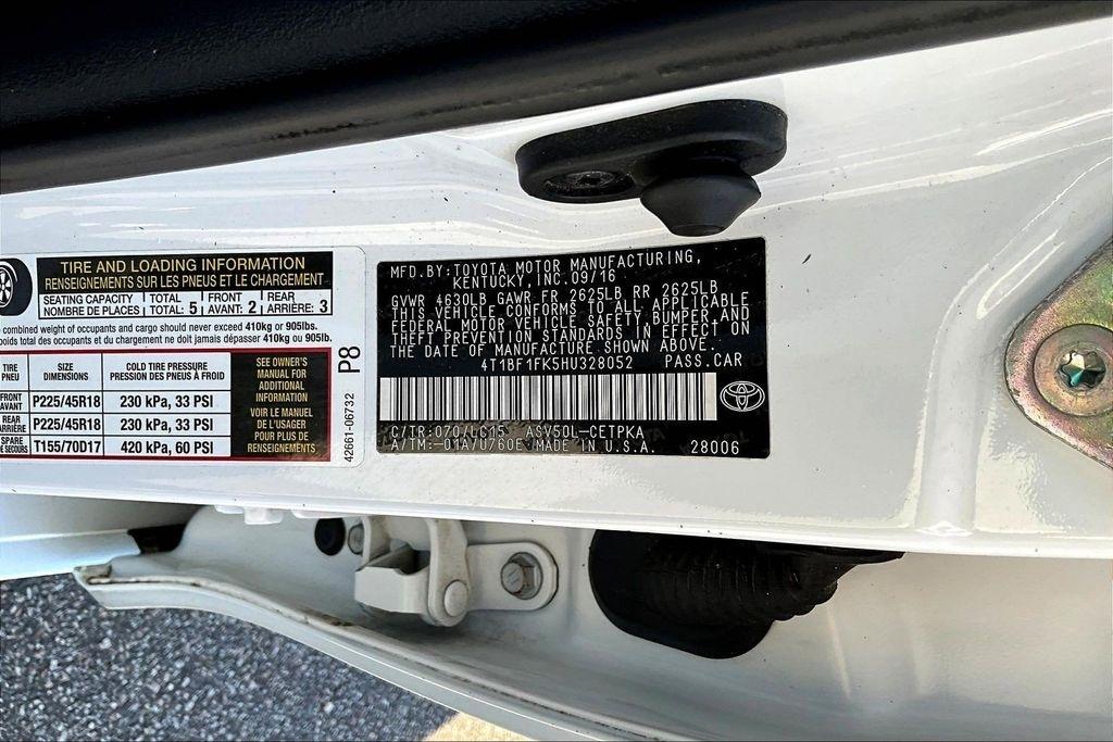 Toyota Camry XSE 2017