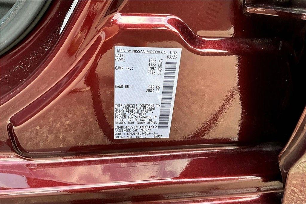 Nissan Altima SV FWD 2025