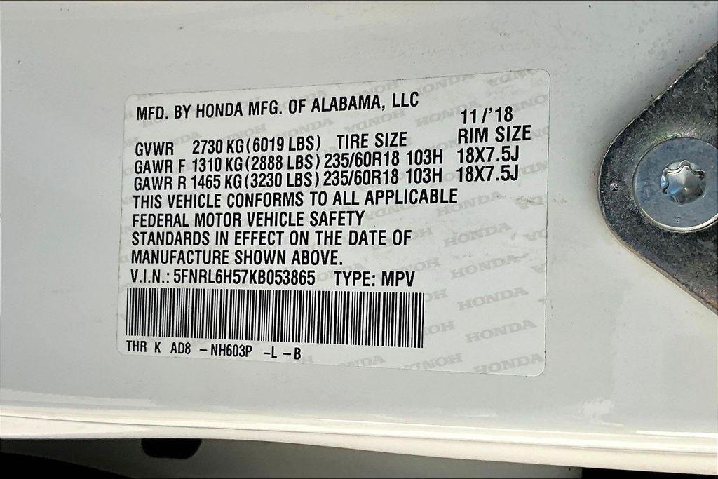 Honda Odyssey EX Auto 2019