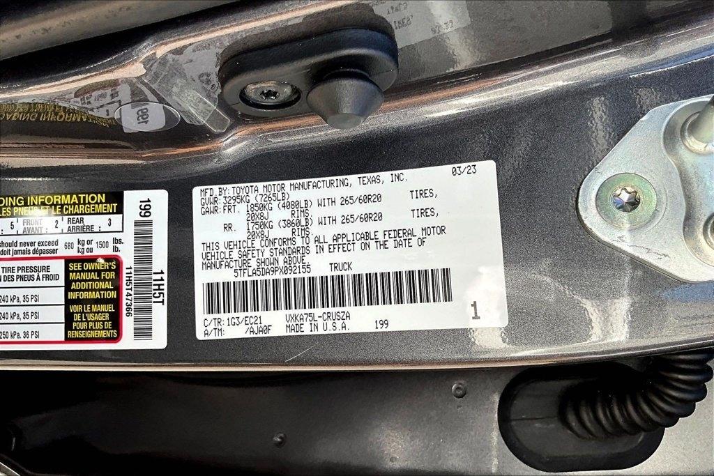 Toyota Tundra 4WD SR5 Double Cab 6.5' Bed (Natl) 2023