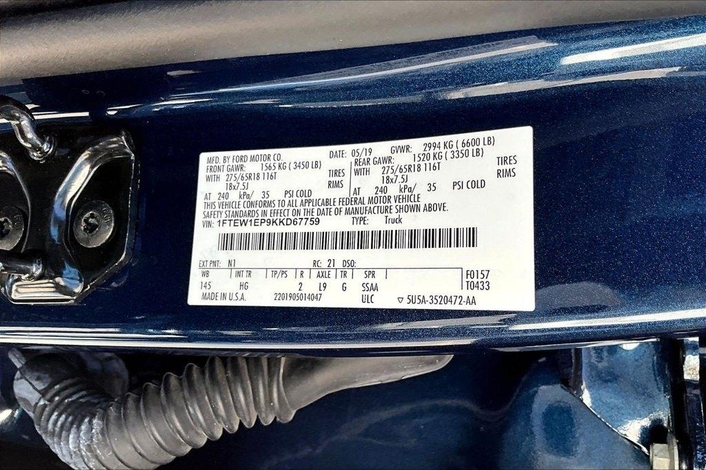 Ford F-150 Lariat 4WD SuperCrew 5.5' Box 2019