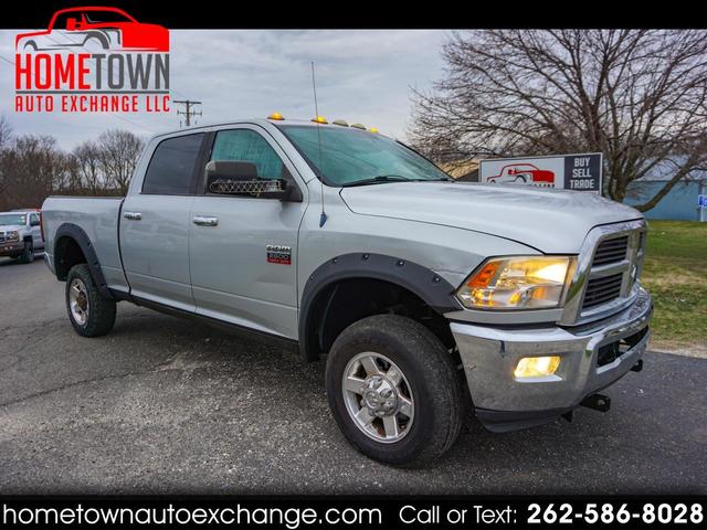 Silver 2010 Dodge RAM 2500 SLT Crew Cab 4WD Pickup Truck Four-Wheel Drive Automatic