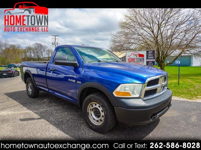 Blue 2010 Dodge RAM 1500 ST LB 4WD Pickup Truck Four-Wheel Drive Automatic