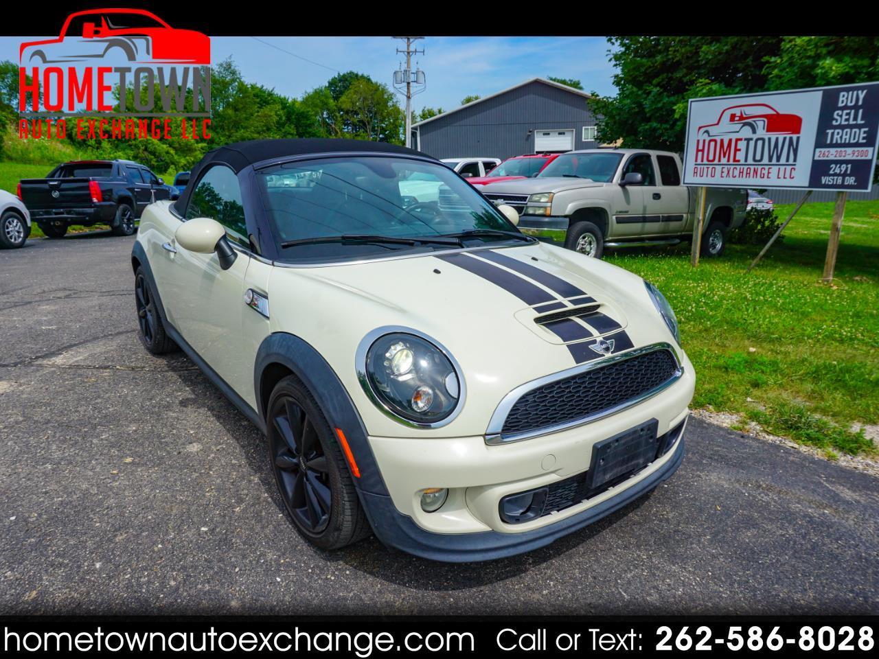 White 2014 MINI Roadster Convertible Front-Wheel Drive 