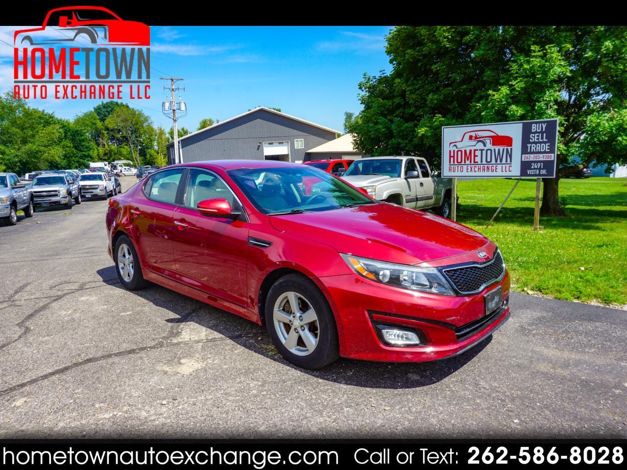 Red 2015 Kia Optima Sedan Front-Wheel Drive 