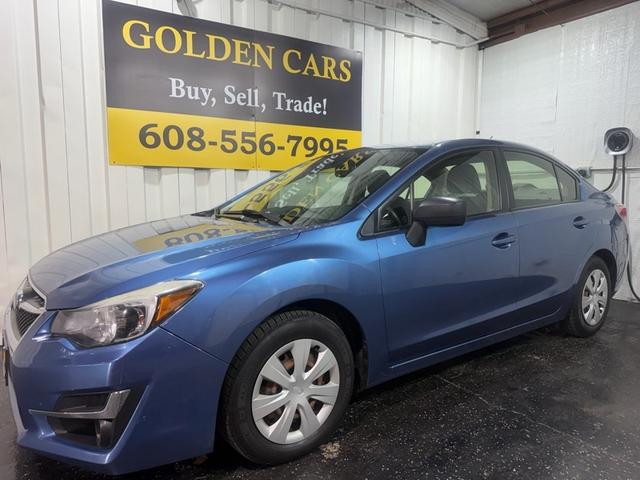 Blue 2016 Subaru Impreza Sedan All-Wheel Drive Automatic