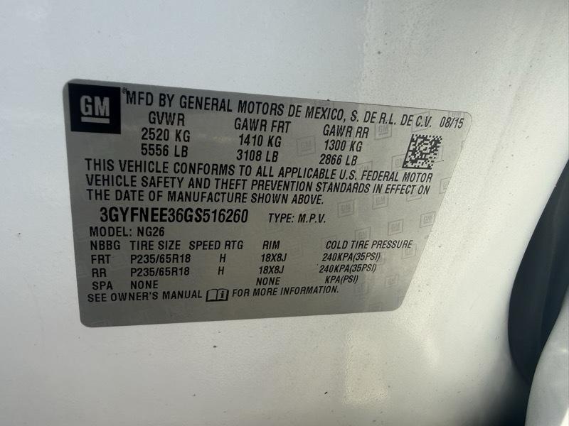 Cadillac SRX Luxury Collection AWD 2016