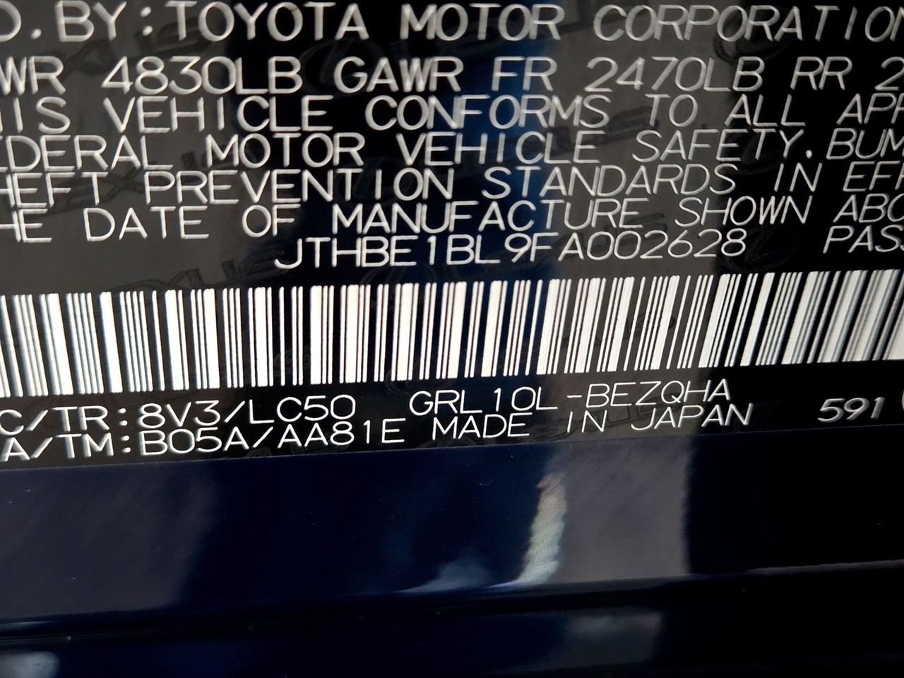 Lexus GS 350 4dr Sdn RWD 2015 Lexus GS 350 4dr Sdn RWD 2015