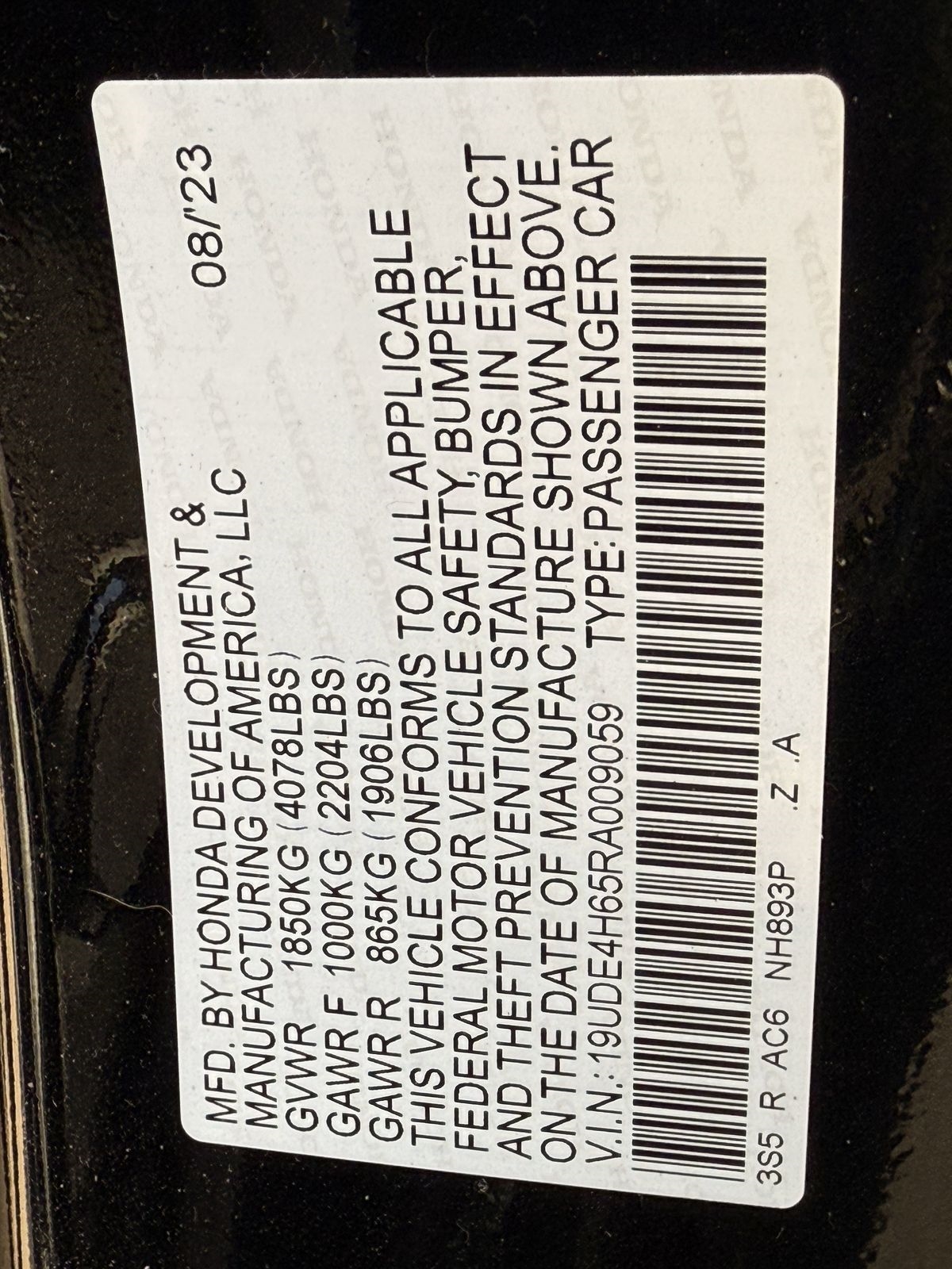 Acura Integra CVT w/A-Spec Technology Package 2024