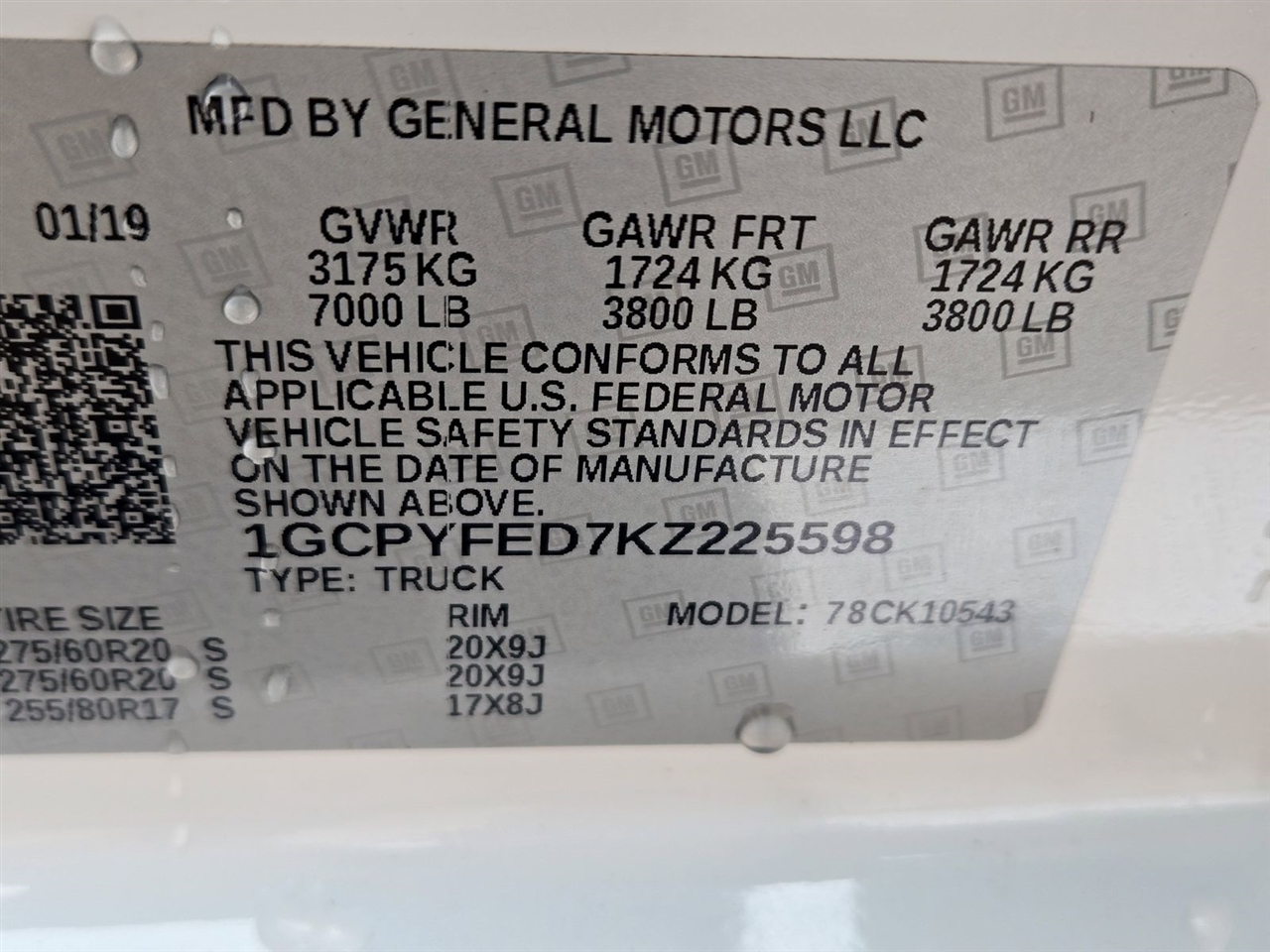 Chevrolet Silverado 1500 4WD Crew Cab 147" LT Trail Boss 2019