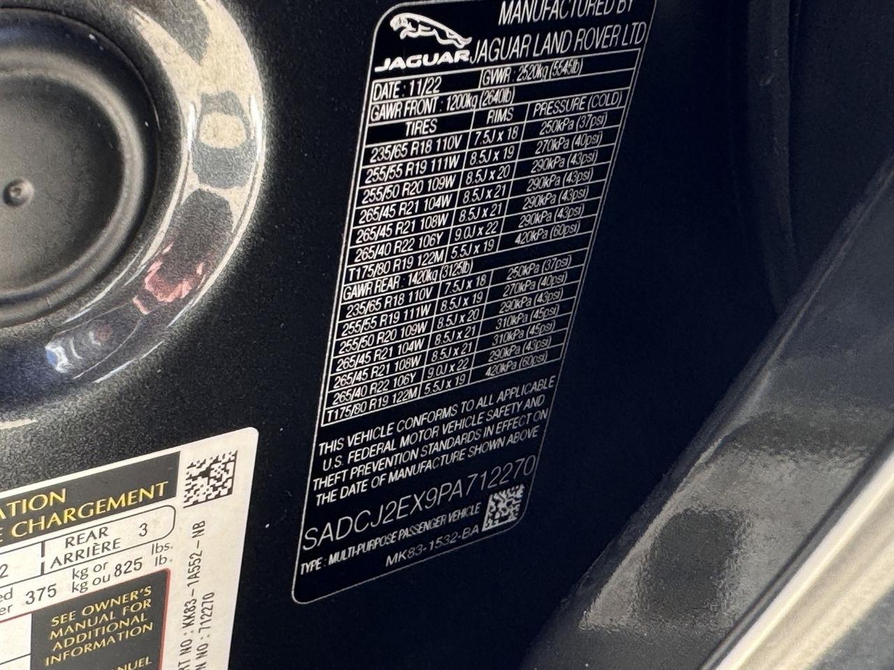 Jaguar F-Pace S P250 AWD 2023