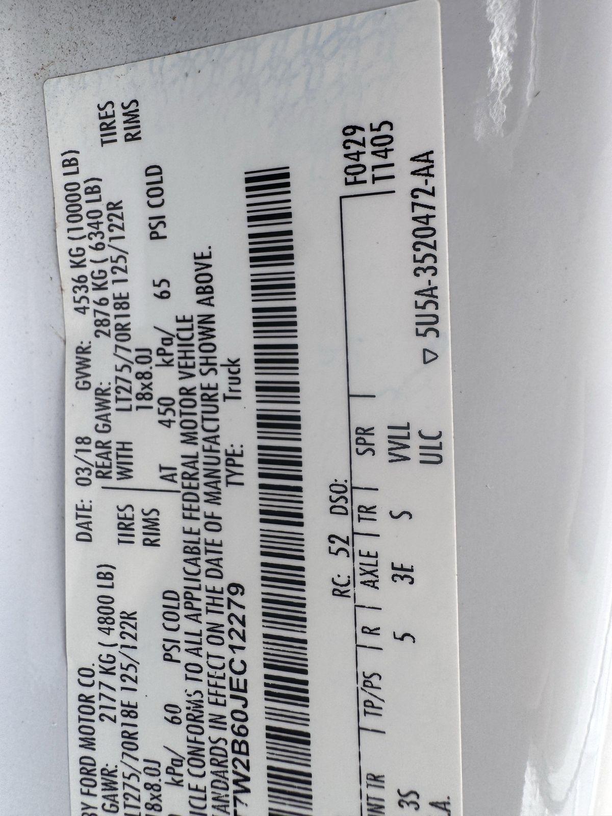 Ford Super Duty F-250 SRW King Ranch 4WD Crew Cab 8' Box 2018