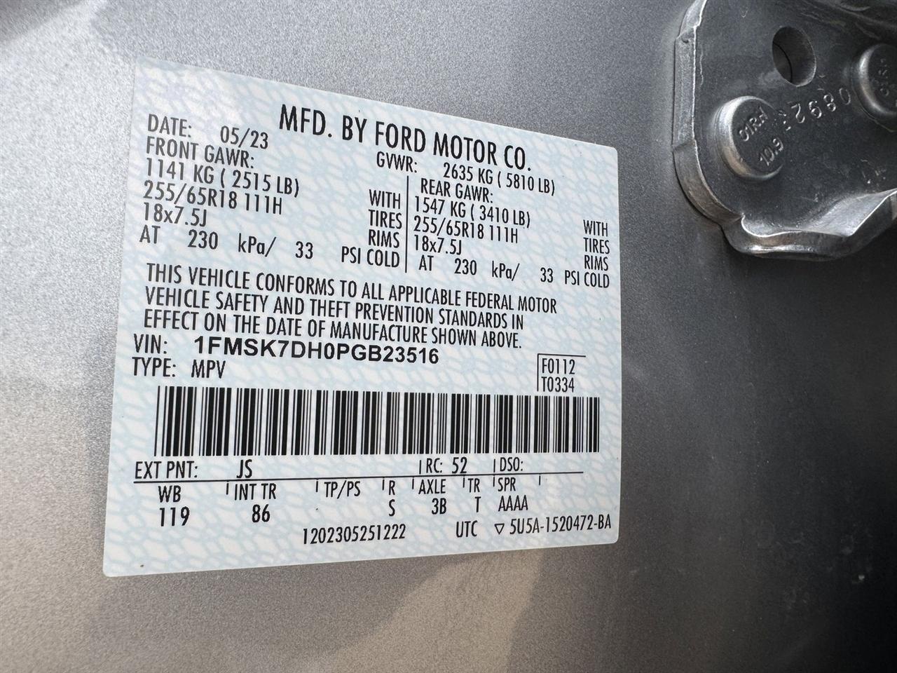 Ford Explorer XLT RWD 2023