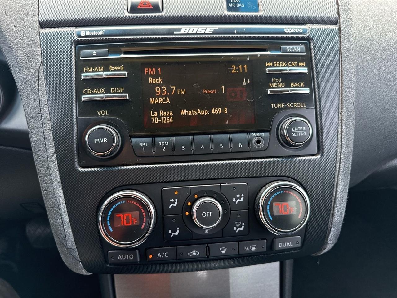 Nissan Altima 4dr Sdn V6 CVT 3.5 SR 2012