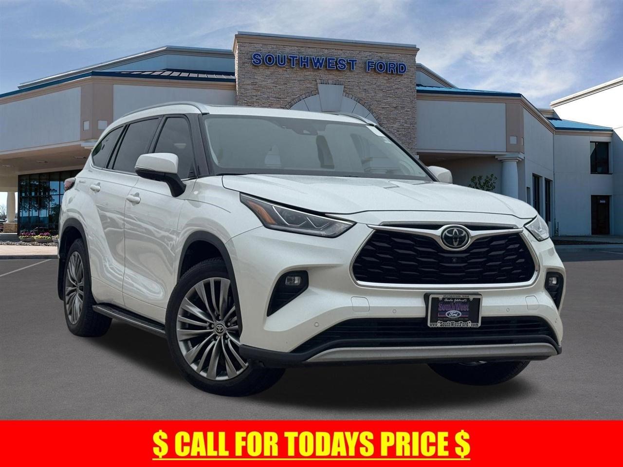 2021 Toyota Highlander Platinum AWD (Natl)