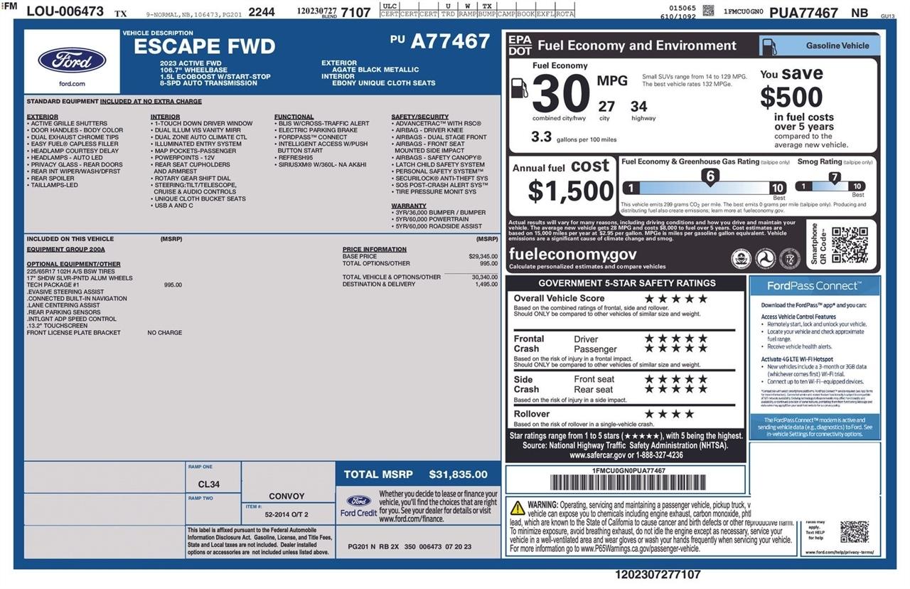 Ford Escape Active FWD 2023