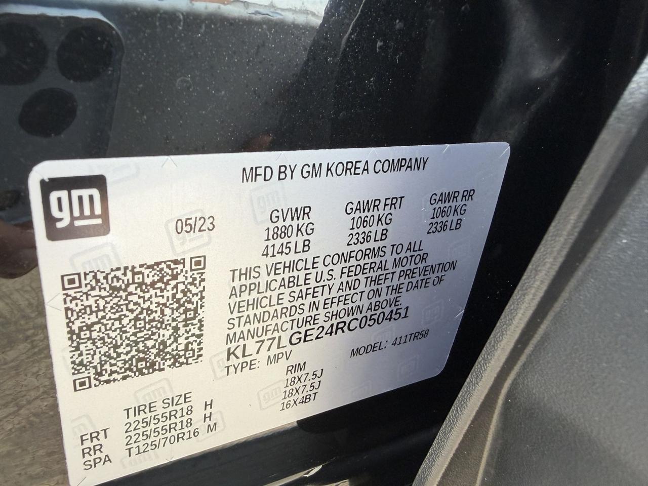 Chevrolet Trax FWD 4dr 1RS 2024