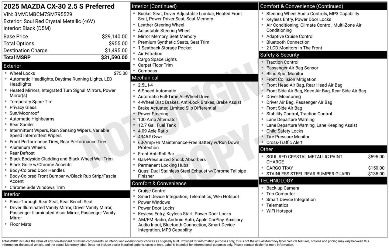 Mazda CX-30 2.5 S Preferred Package AWD 2025