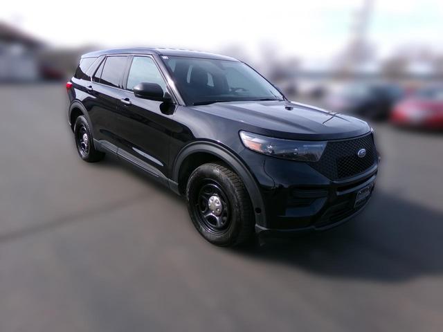 Black 2022 Ford Explorer Police Interceptor Utility AWD SUV / Crossover All-Wheel Drive Automatic