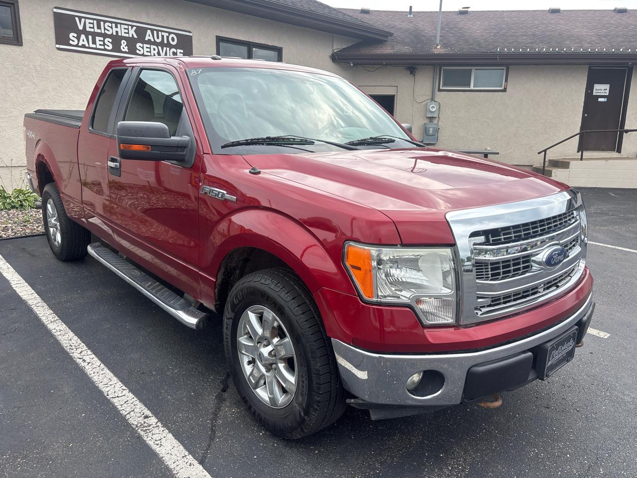 Red (Maroon) 2013 Ford F-150 Pickup Truck Four-Wheel Drive Automatic