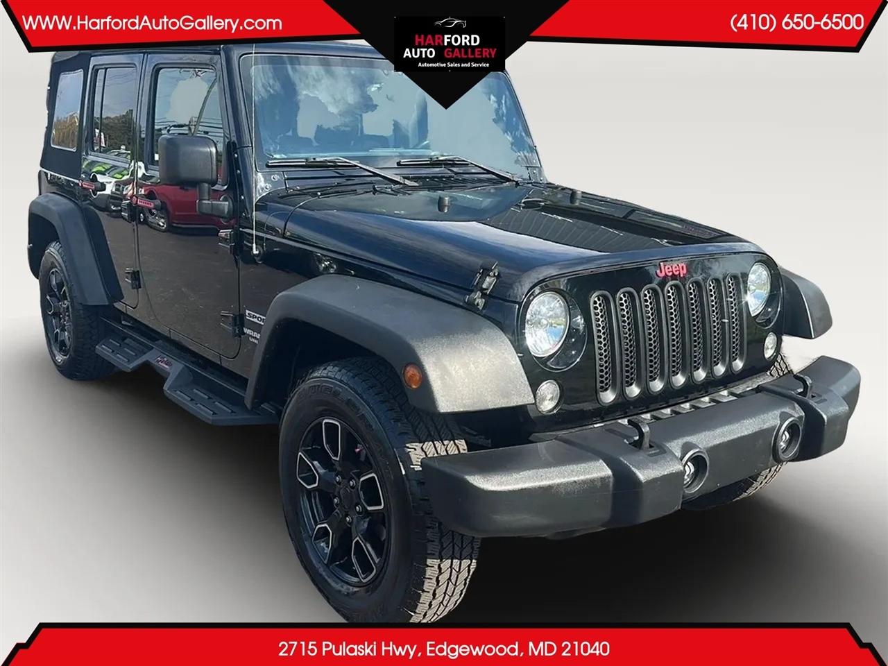 Jeep Wrangler Unlimited 4WD 4dr Sport 2016