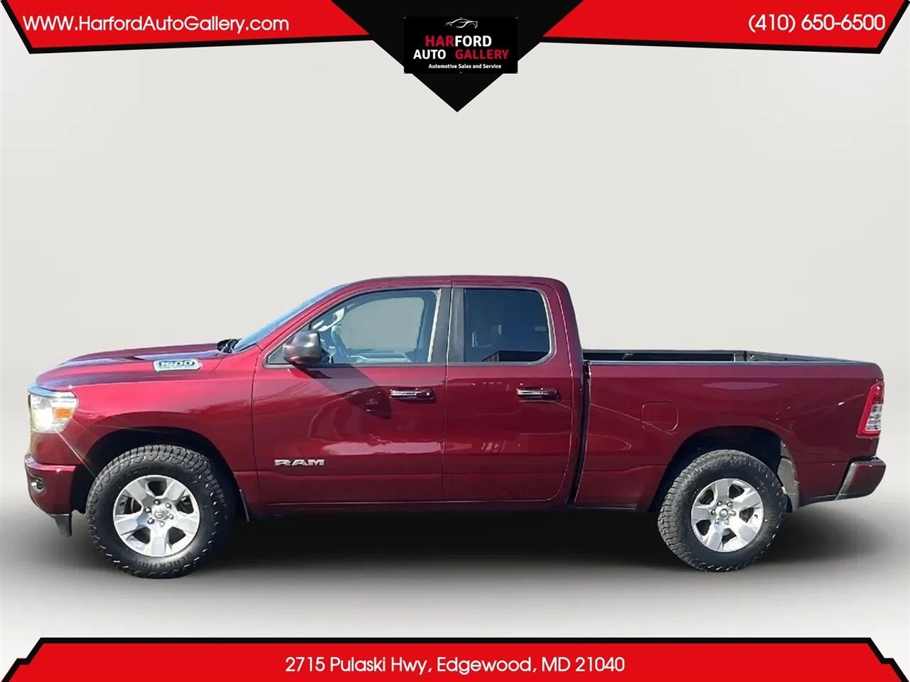 RAM 1500 Big Horn 4x4 Quad Cab 6'4" Box 2020
