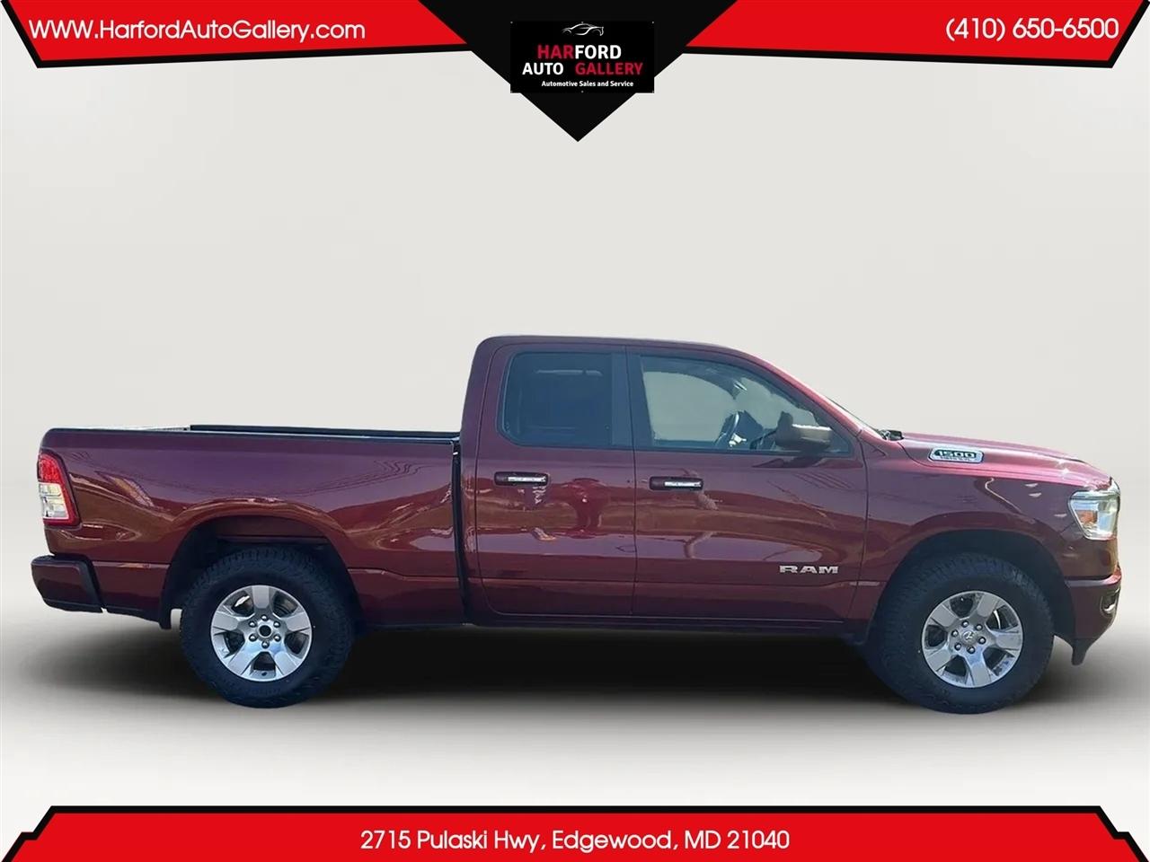 RAM 1500 Big Horn 4x4 Quad Cab 6'4" Box 2020
