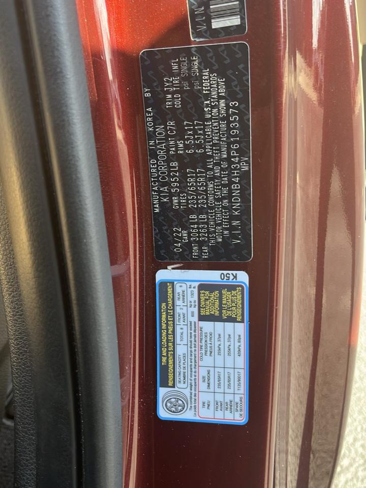 Kia Carnival LX FWD w/Seat Pkg 2023