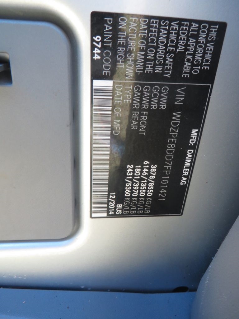 Mercedes-Benz Sprinter Passenger Vans  2015 Mercedes-Benz Sprinter Passenger Vans  2015