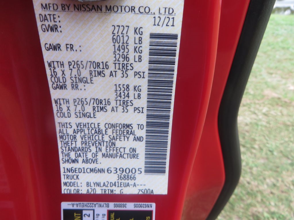 Nissan Frontier  2022 Nissan Frontier  2022