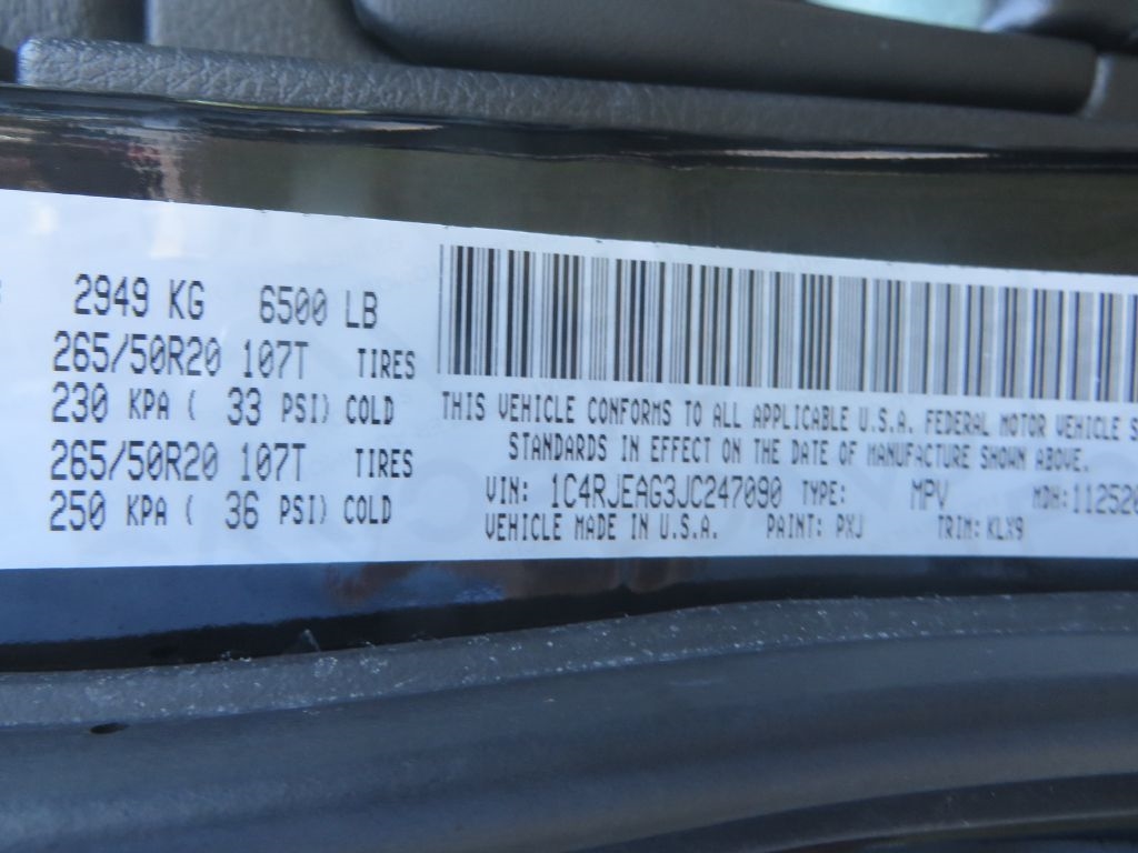 Jeep Grand Cherokee Laredo 2018