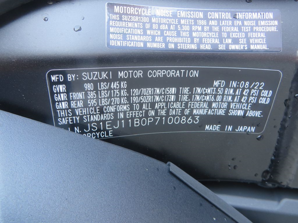 Suzuki GSX1300 Hayabusa  2023