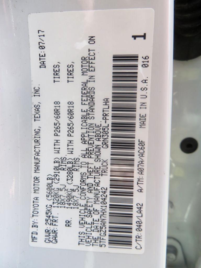 Toyota Tacoma Limited 2017