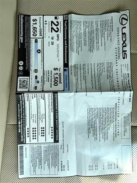 Lexus RX 350 AWD 2018