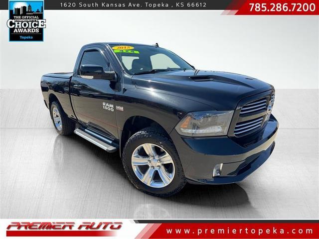 Black 2015 RAM 1500 Sport 4WD Pickup Truck Four-Wheel Drive Automatic