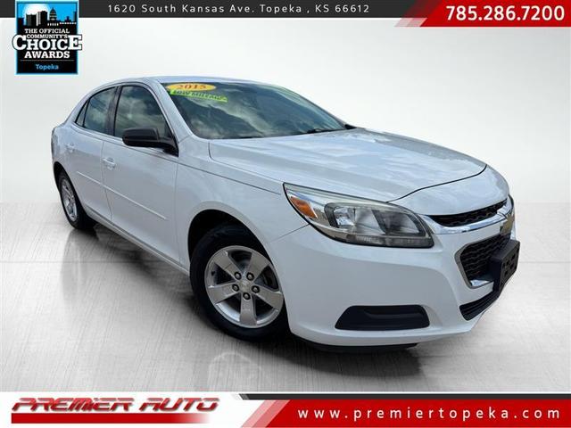 White 2015 Chevrolet Malibu LS Fleet FWD Sedan Front-Wheel Drive Automatic