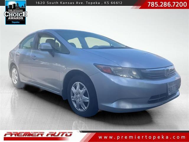 Silver 2012 Honda Civic LX Sedan Front-Wheel Drive Automatic