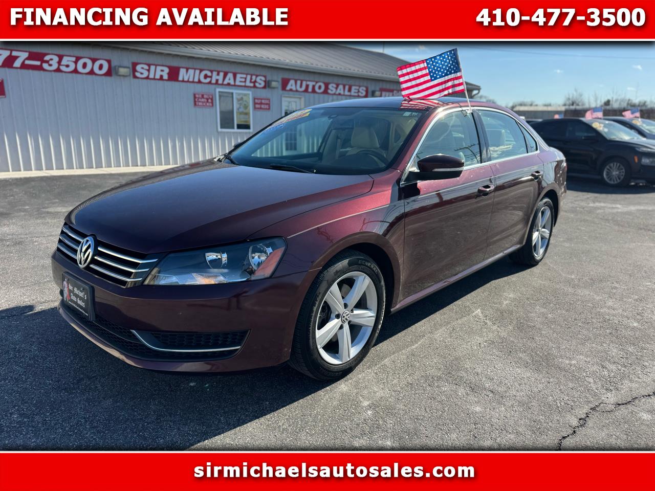 2013 Volkswagen Passat 4dr Sdn 2.5L Manual SE PZEV