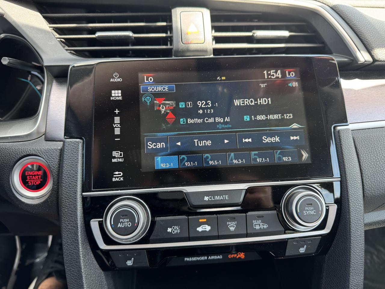 Honda Civic Sedan EX-L CVT w/Honda Sensing 2017