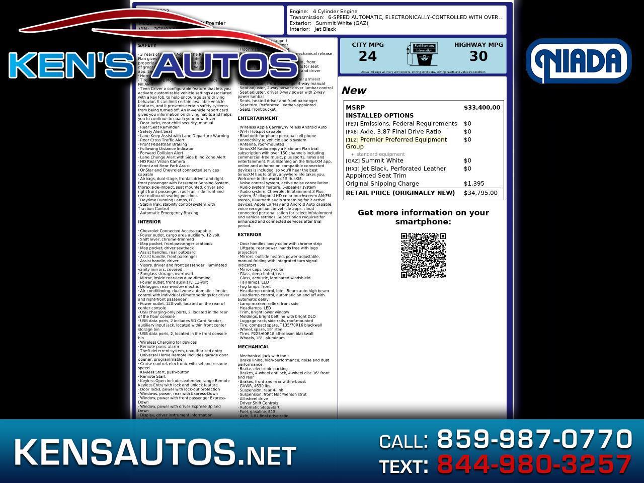 2023 Chevrolet Equinox AWD 4dr Premier