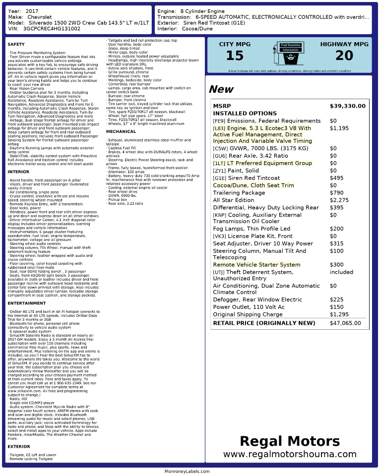 Chevrolet Silverado 1500  2017