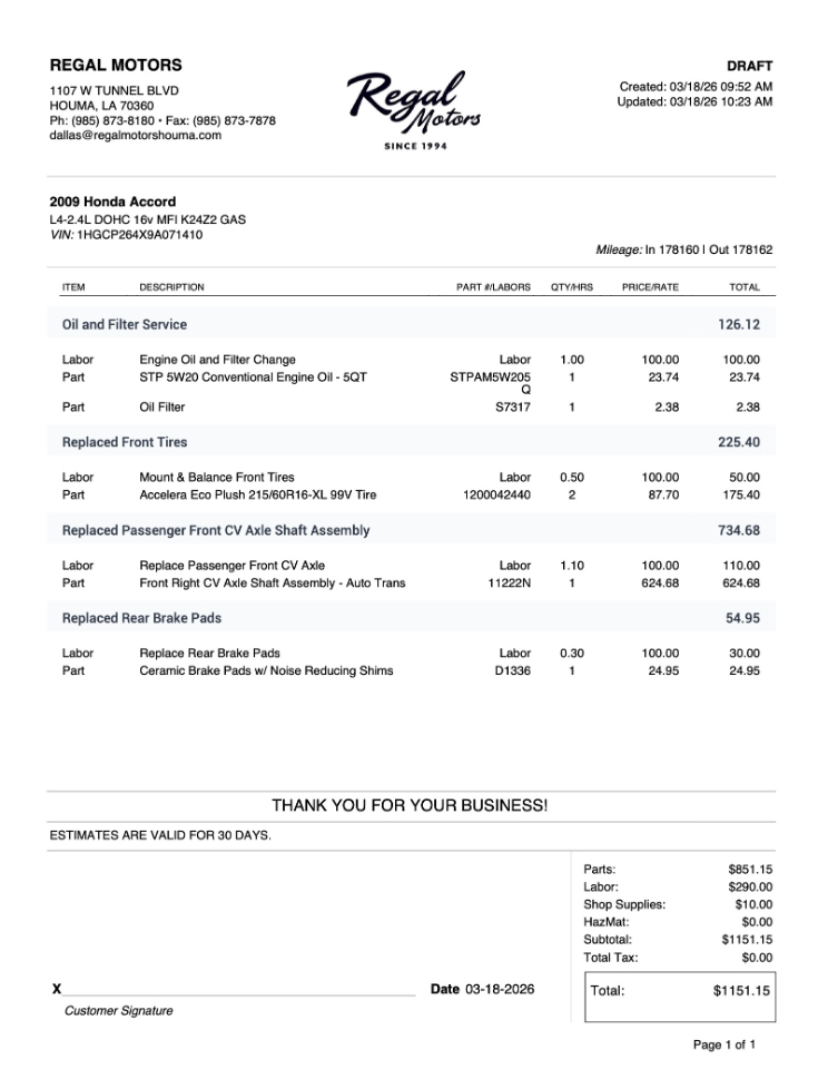 Honda Accord LX-P Sedan AT 2009