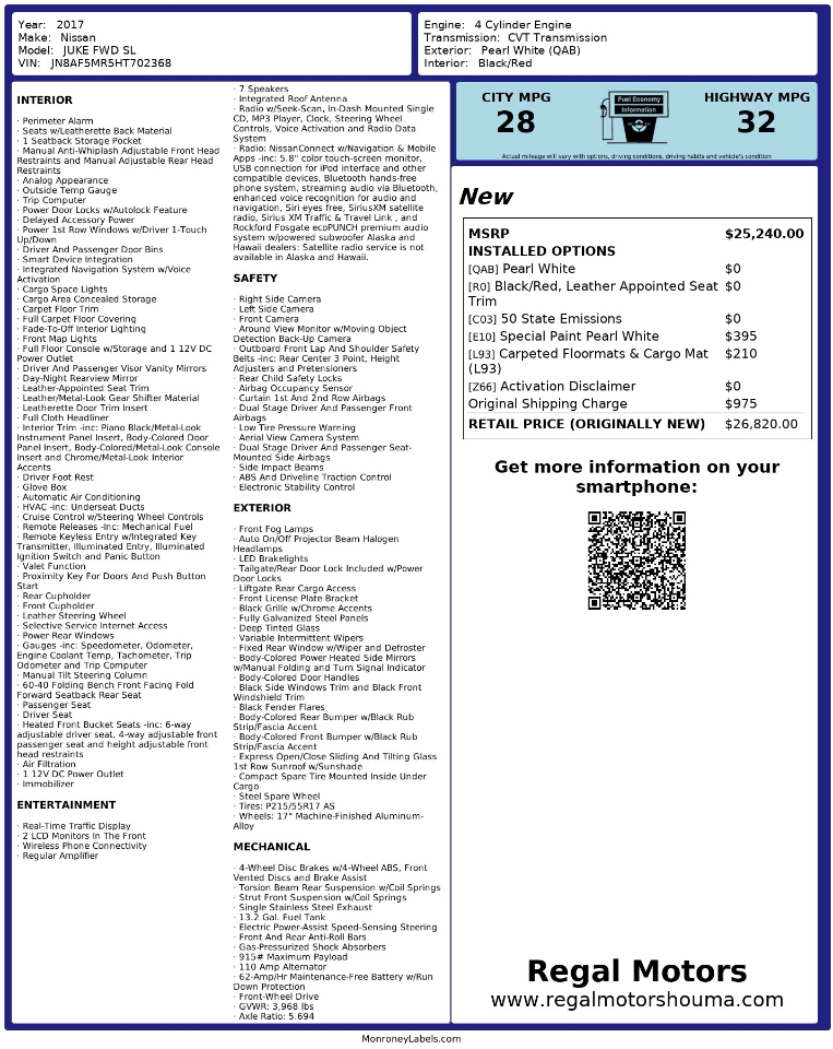 Nissan Juke SL FWD 2017