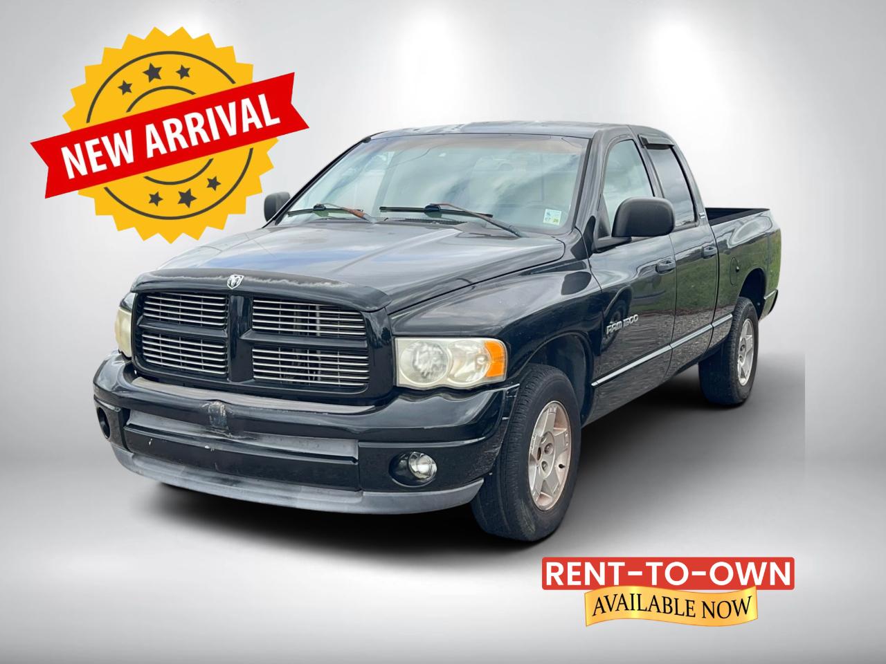 Black 2002 Dodge RAM 1500 Pickup Truck Rear-Wheel Drive 4-Speed Automatic