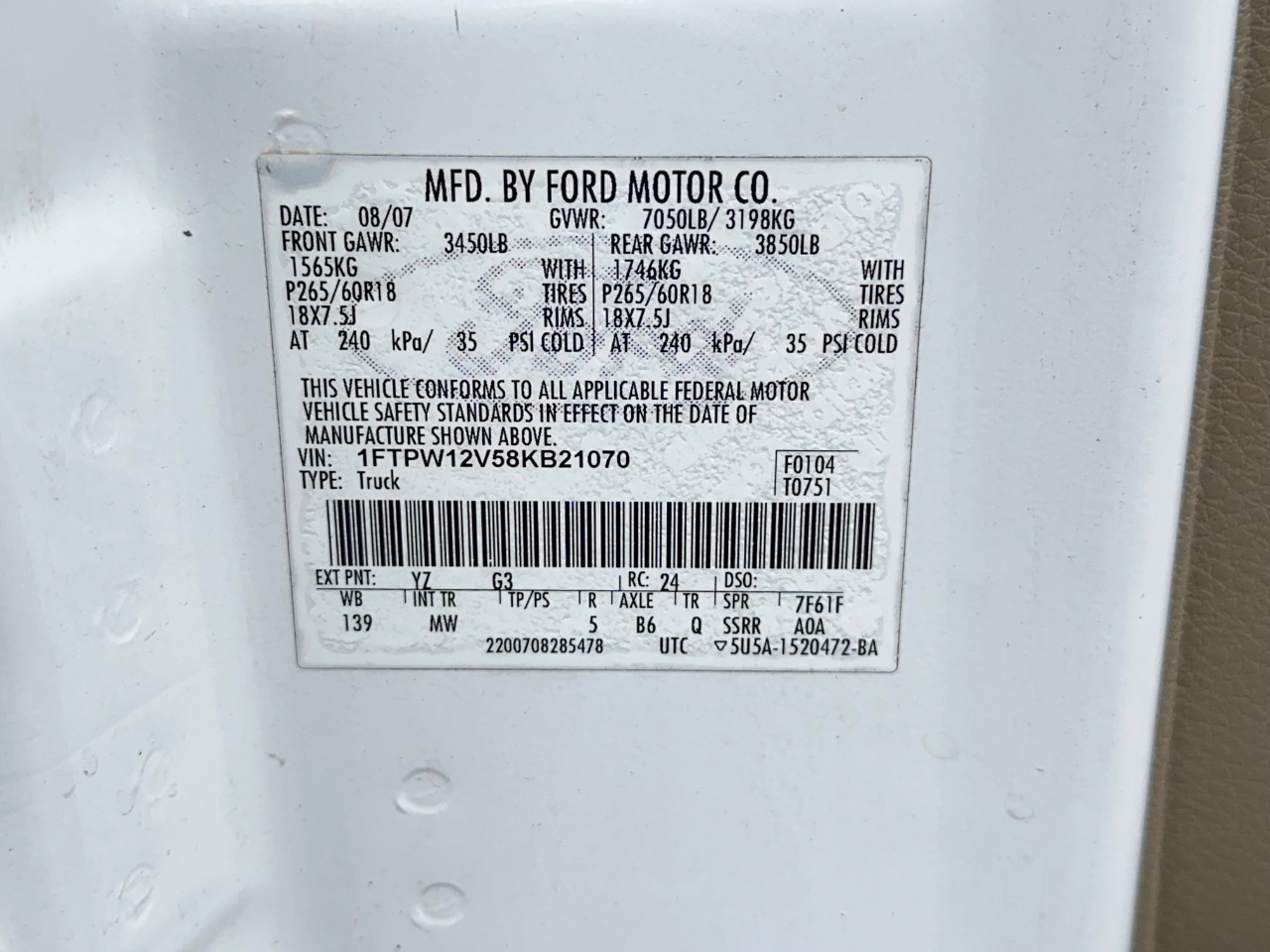 Ford F-150 XLT SuperCrew 2WD 2008