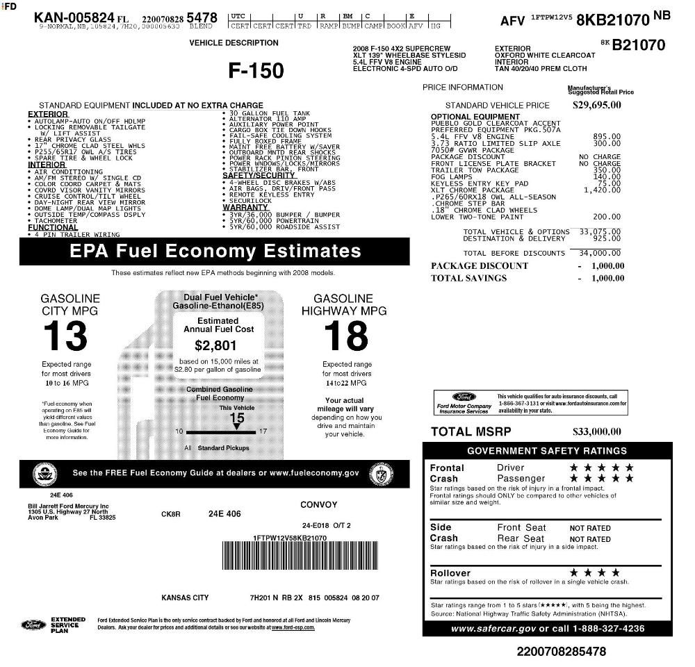 Ford F-150 XLT SuperCrew 2WD 2008