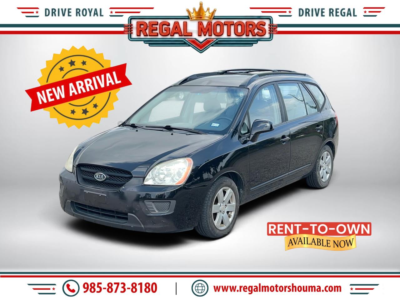 Black 2007 Kia Rondo SUV / Crossover Front-Wheel Drive 5-Speed Automatic