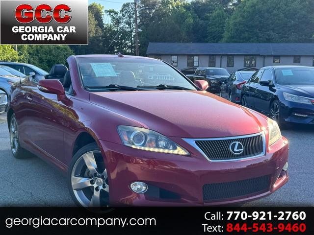 MATADOR RED MICA 2011 Lexus IS Convertible Rear-Wheel Drive Automatic