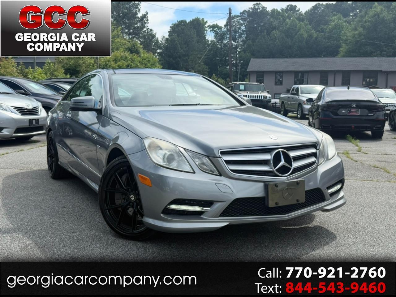 PALLADIUM SILVER METALLIC 2012 Mercedes-Benz E-Class Coupe Rear-Wheel Drive Automatic